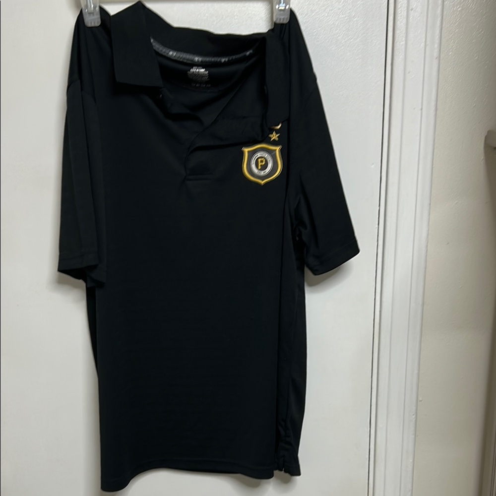 PITTSBURGH PIRATES Classic Black Polo with Gold Emblem